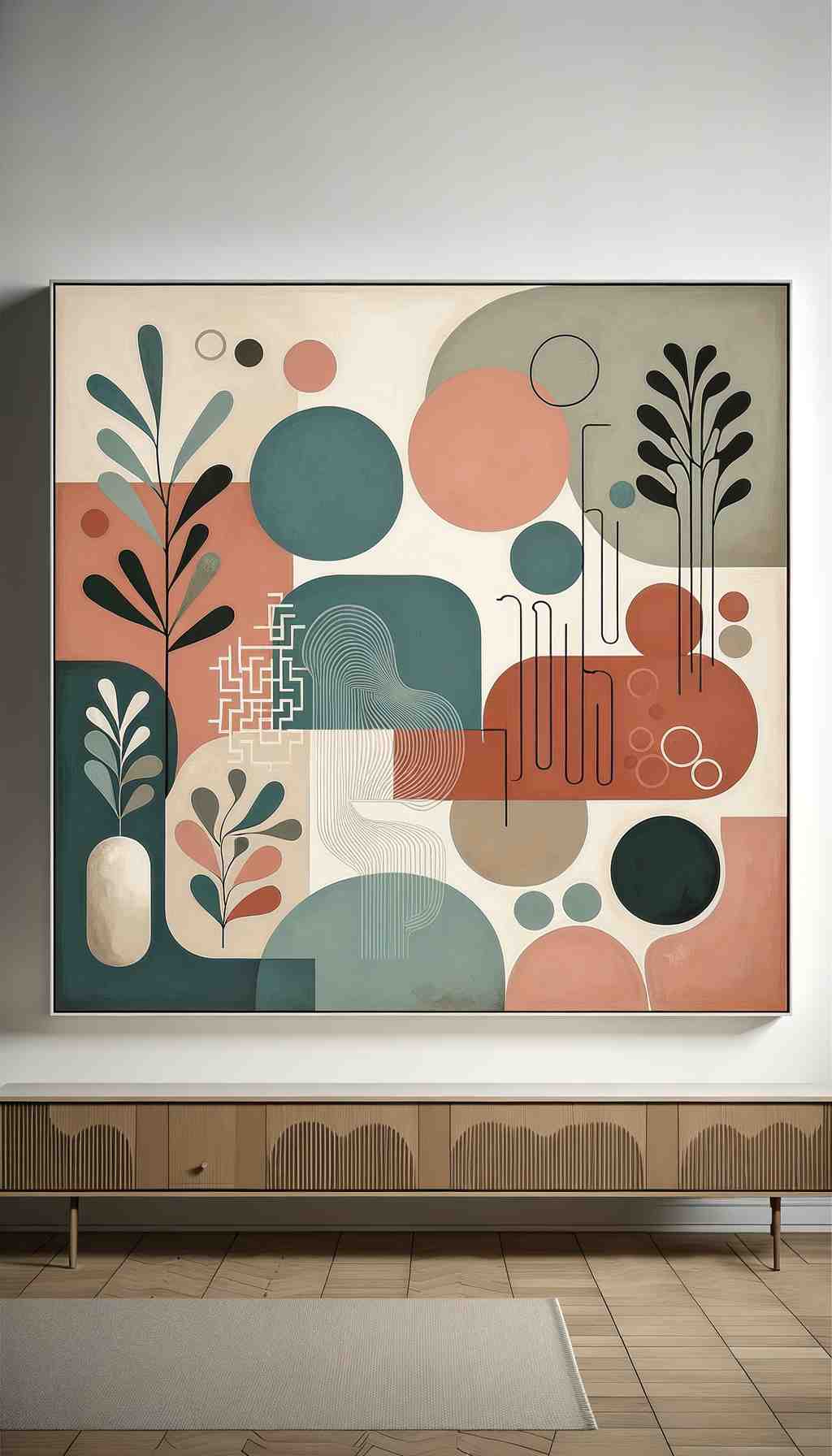 Mid-Century Abstract Harmony - Wall Art Print