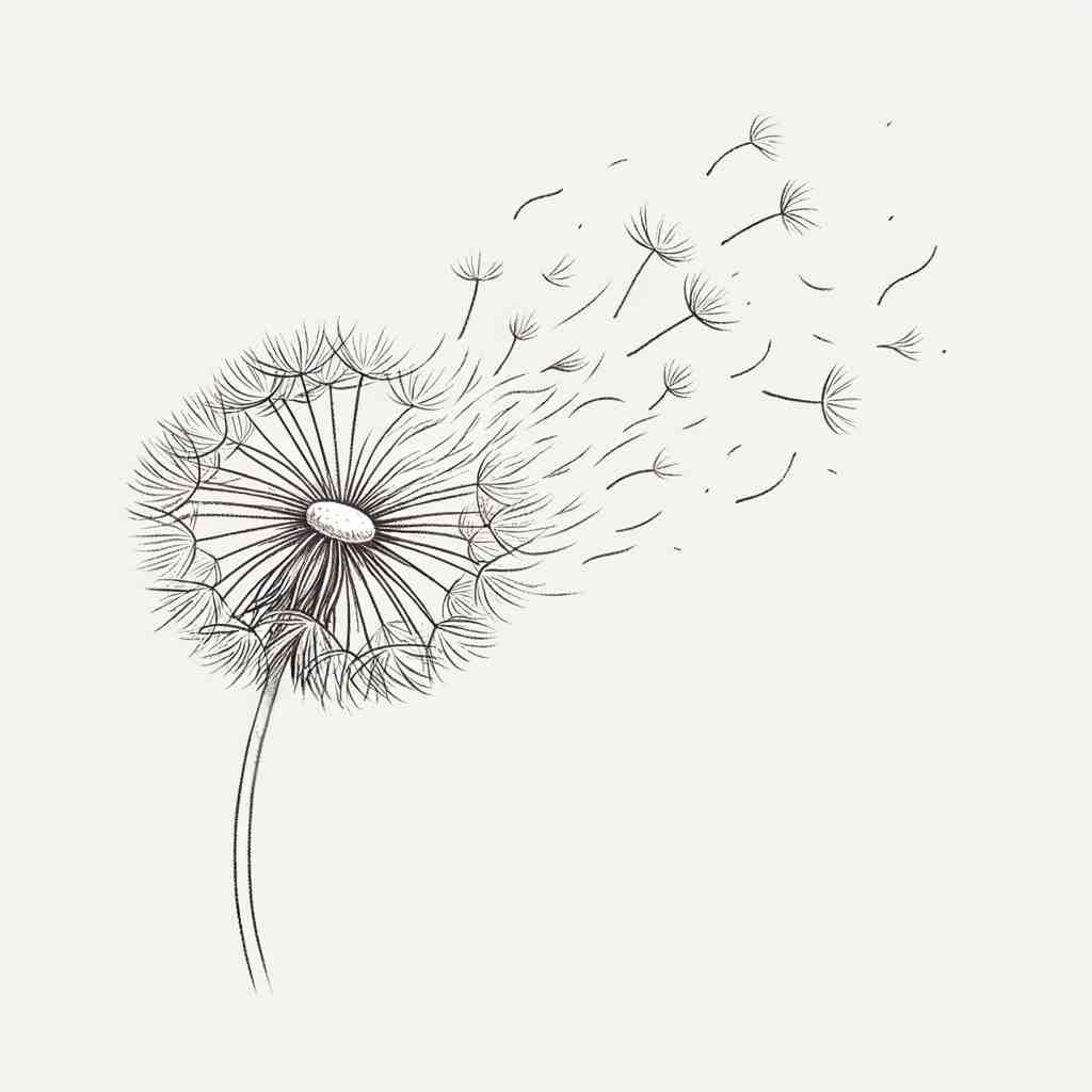 Fleeting Beauty: The Dandelion Dance - Wall Art Print