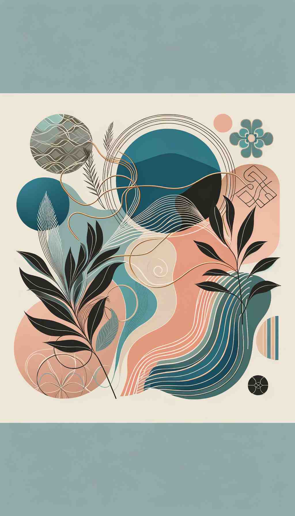 Modern Abstract Harmony - Wall Art Print