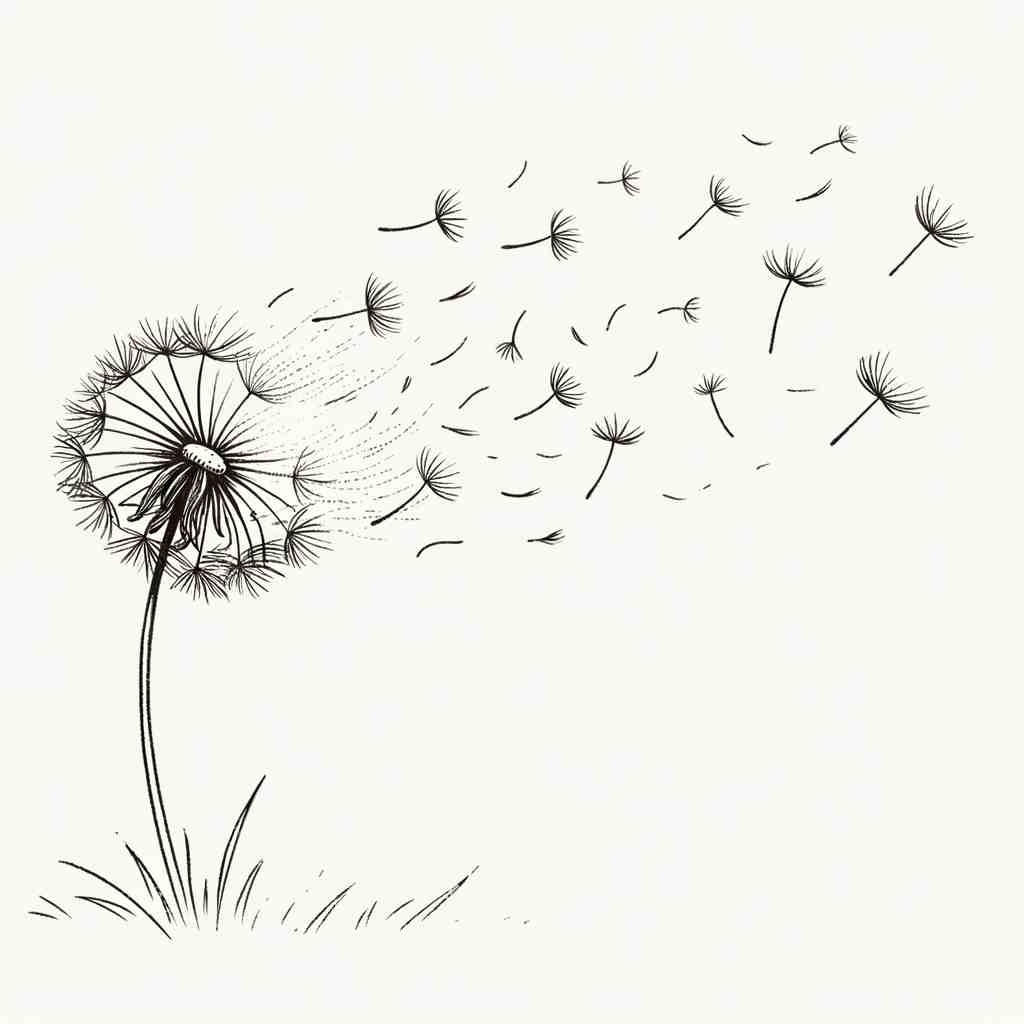 Whimsical Dandelion Dance - Wall Art Print