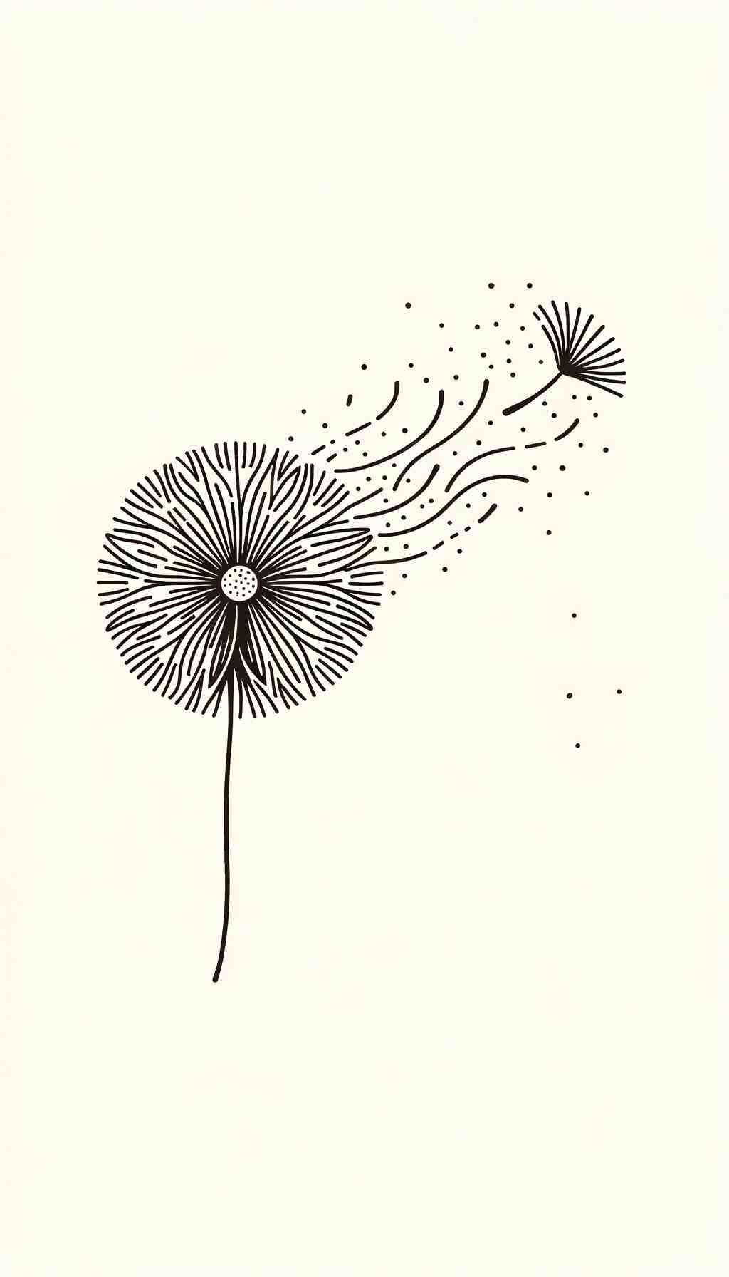 Drifting Dandelion Petal - Wall Art Print