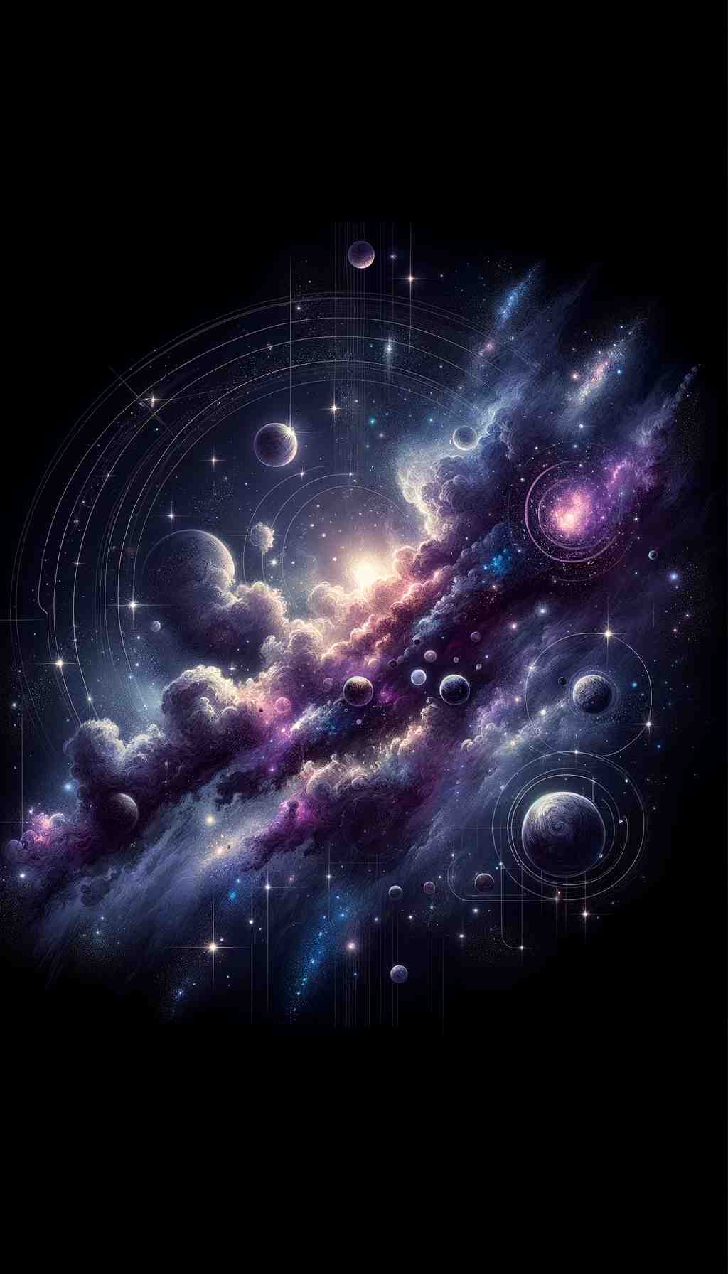 Mystical Galaxy Fusion: A Celestial Art Odyssey - Wall Art Print