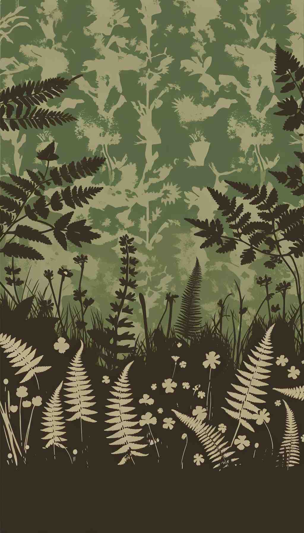 Vintage Botanical Forest Print - Wall Art Print
