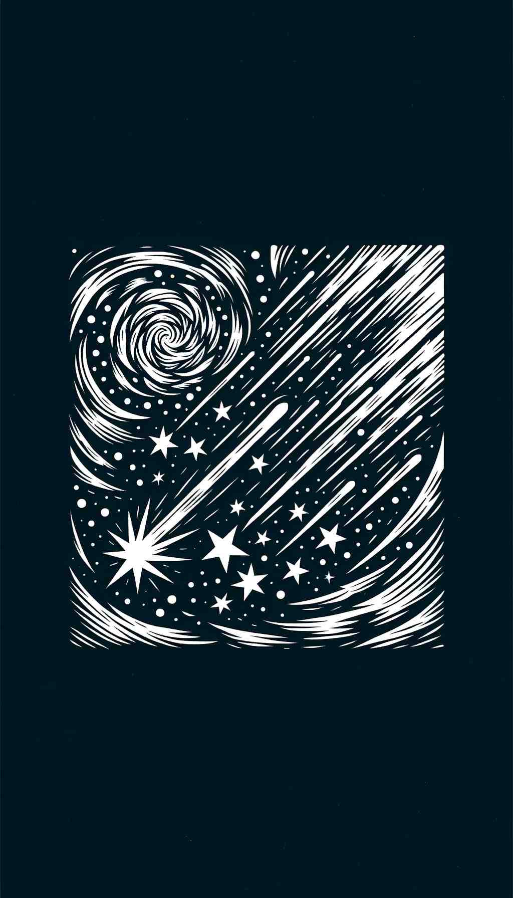 Starry Night: Meteor Shower - Wall Art Print