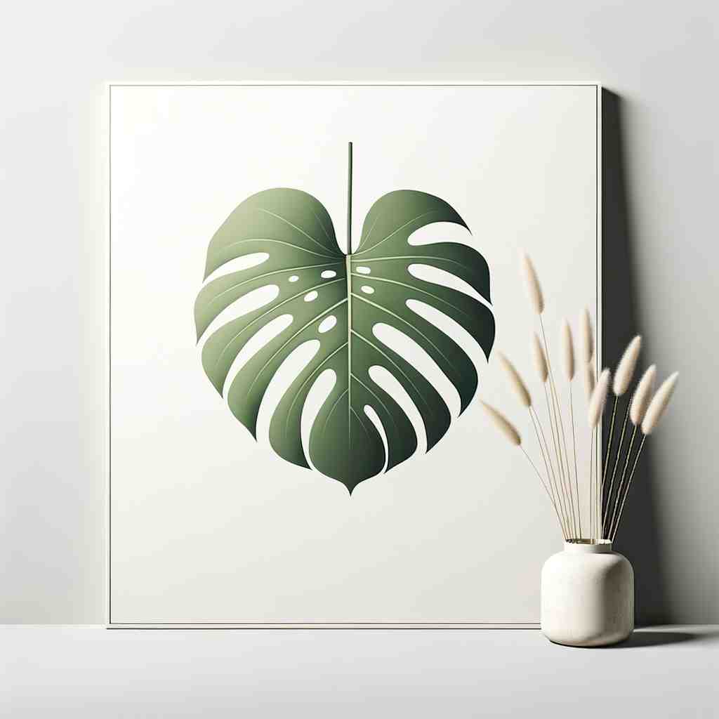 Serenity in Botanical Minimalism - Wall Art Print