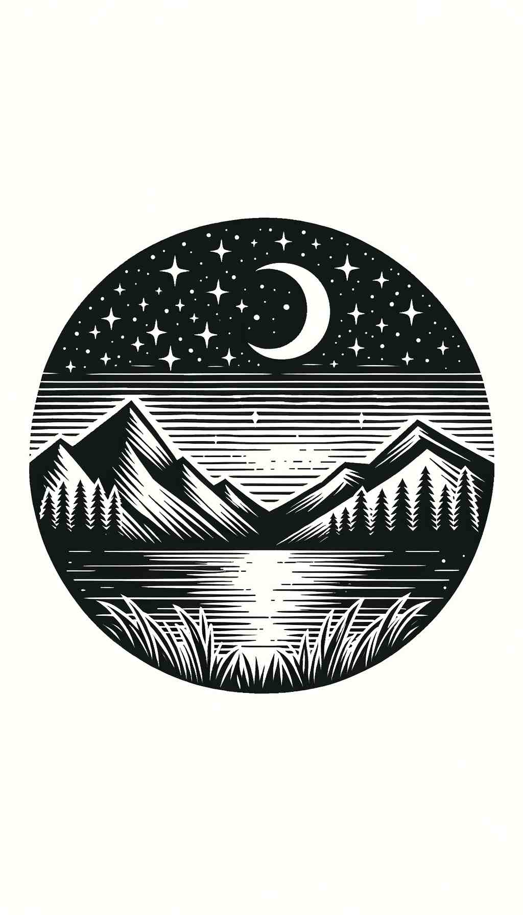 Mountain Twilight Serenity - Wall Art Print