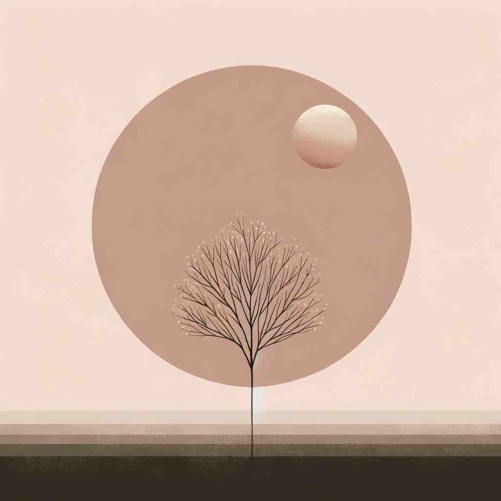 Serene Minimalist Tree Art - Wall Art Print