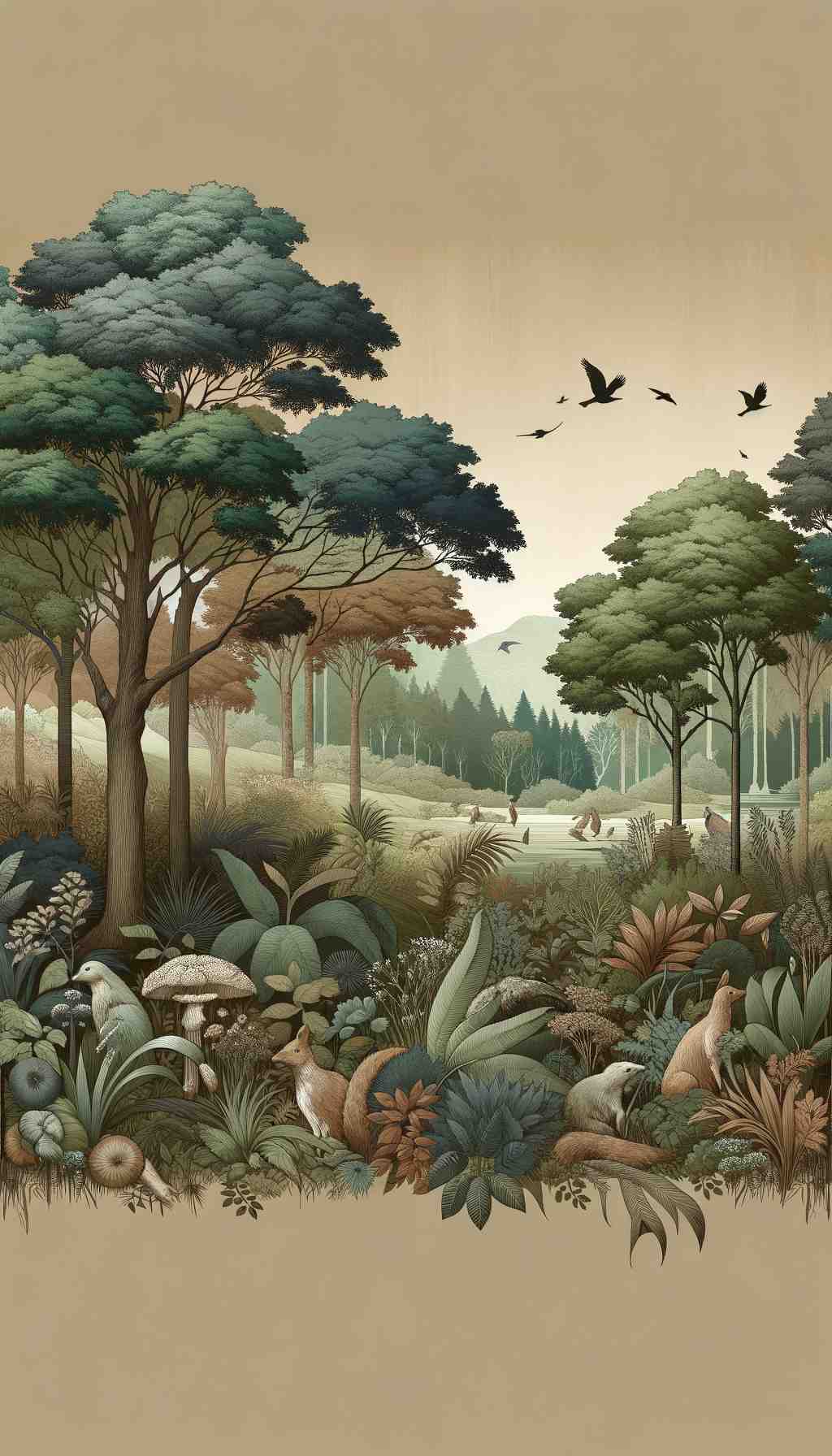 Majestic Woodland Symphony - Wall Art Print