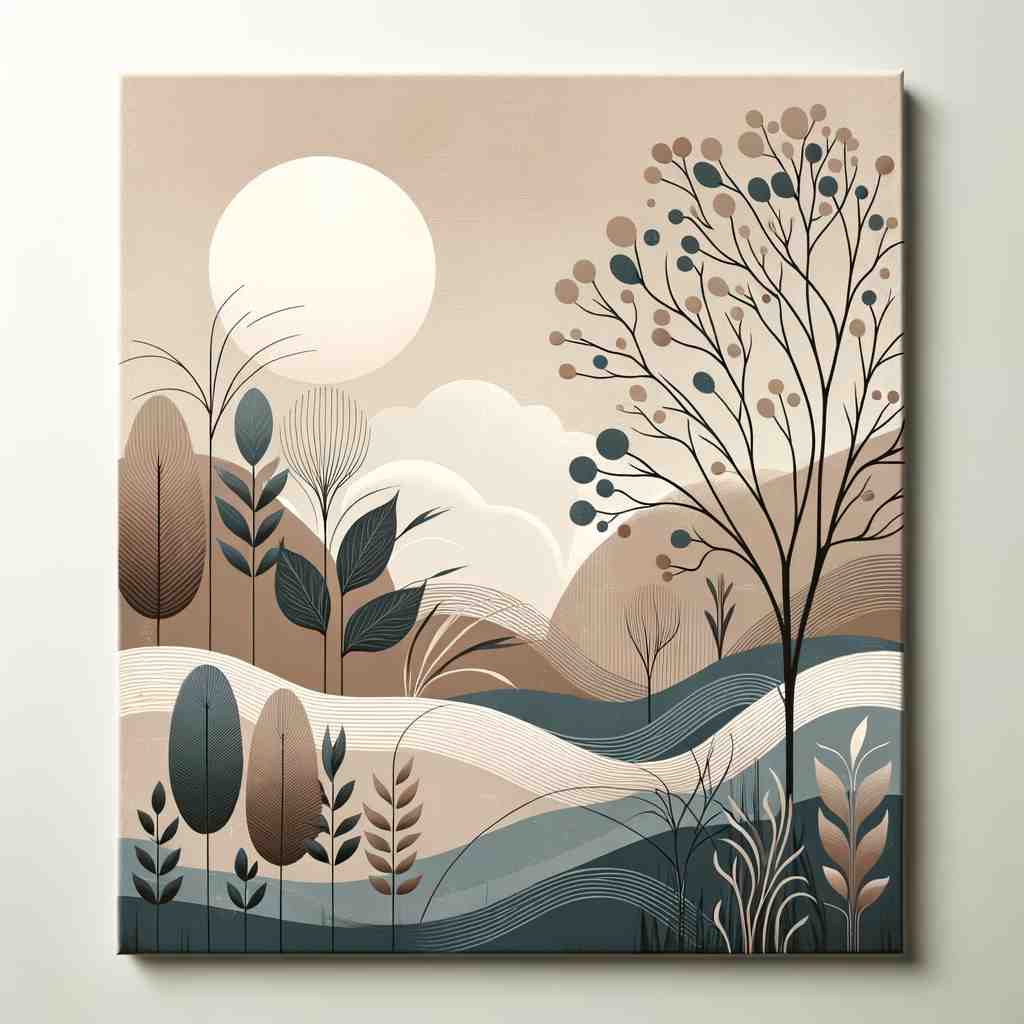 Tranquil Minimalism: High-Definition Nature Print - Wall Art Print