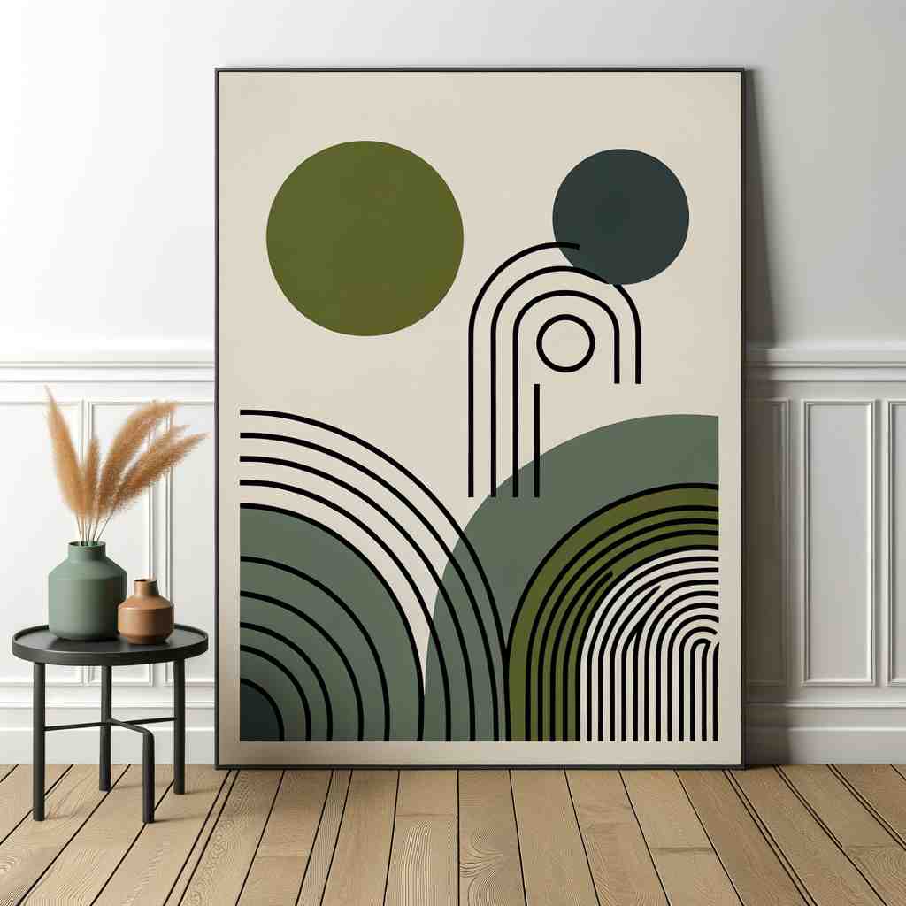 Modern Geometric Harmony - Wall Art Print