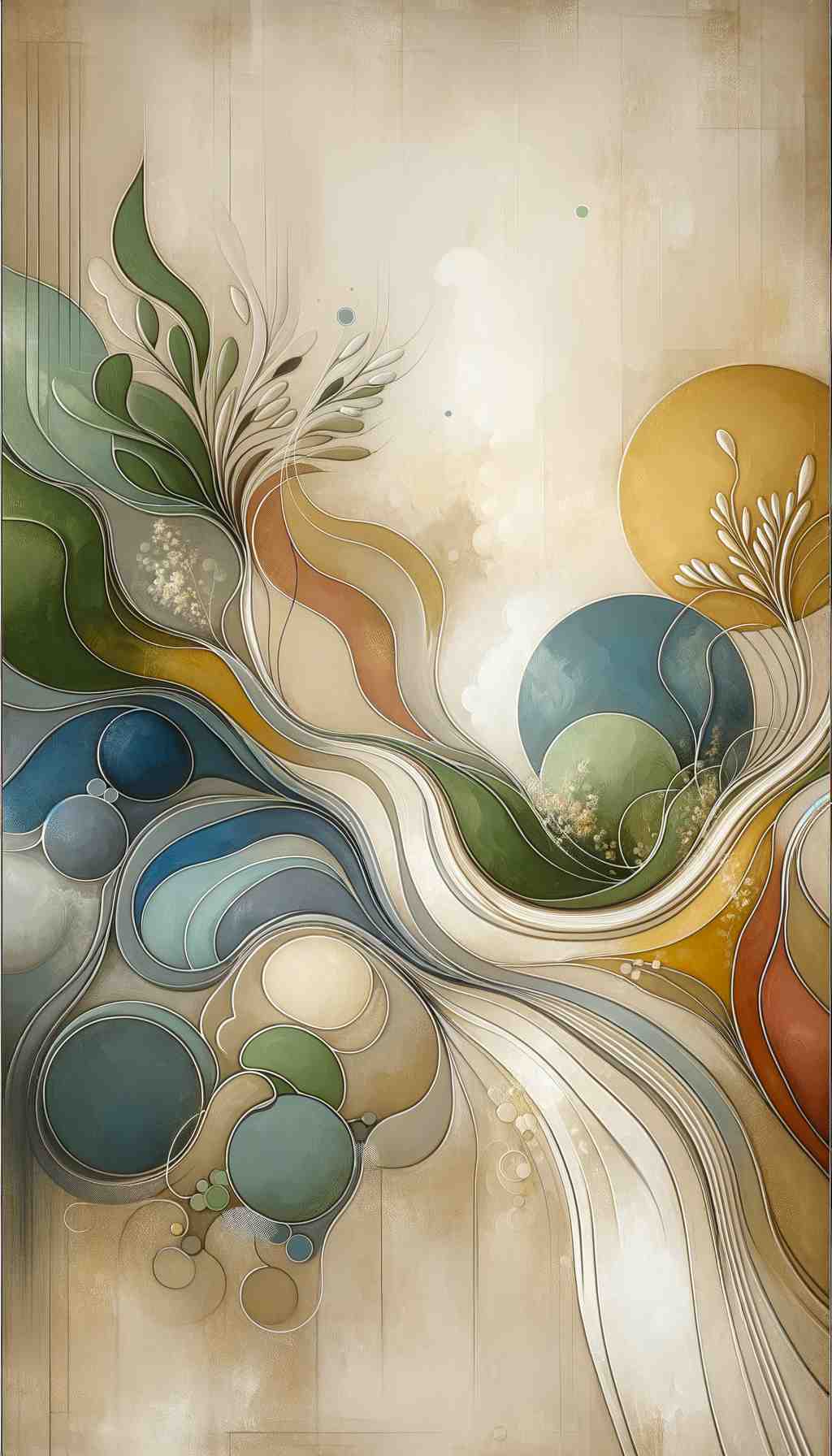 Natures Harmony: Organic Forms in Abstract Art - Wall Art Print