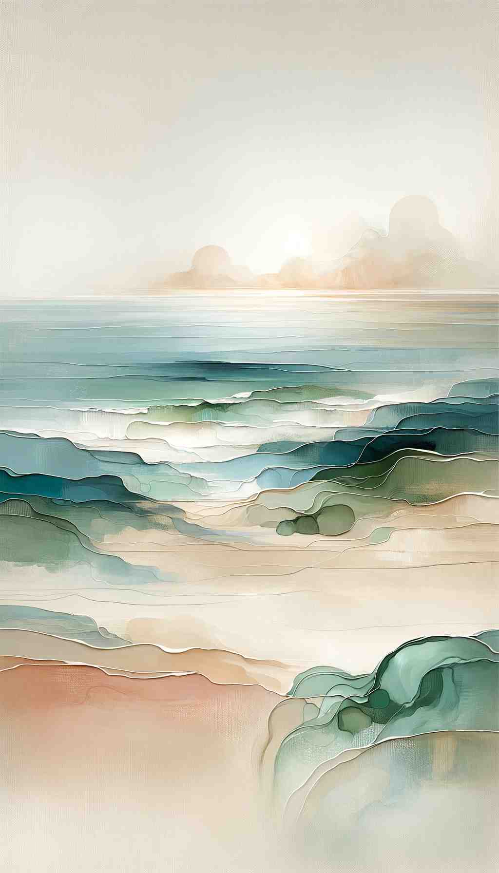 Tranquil Coastal Serenity - Wall Art Print