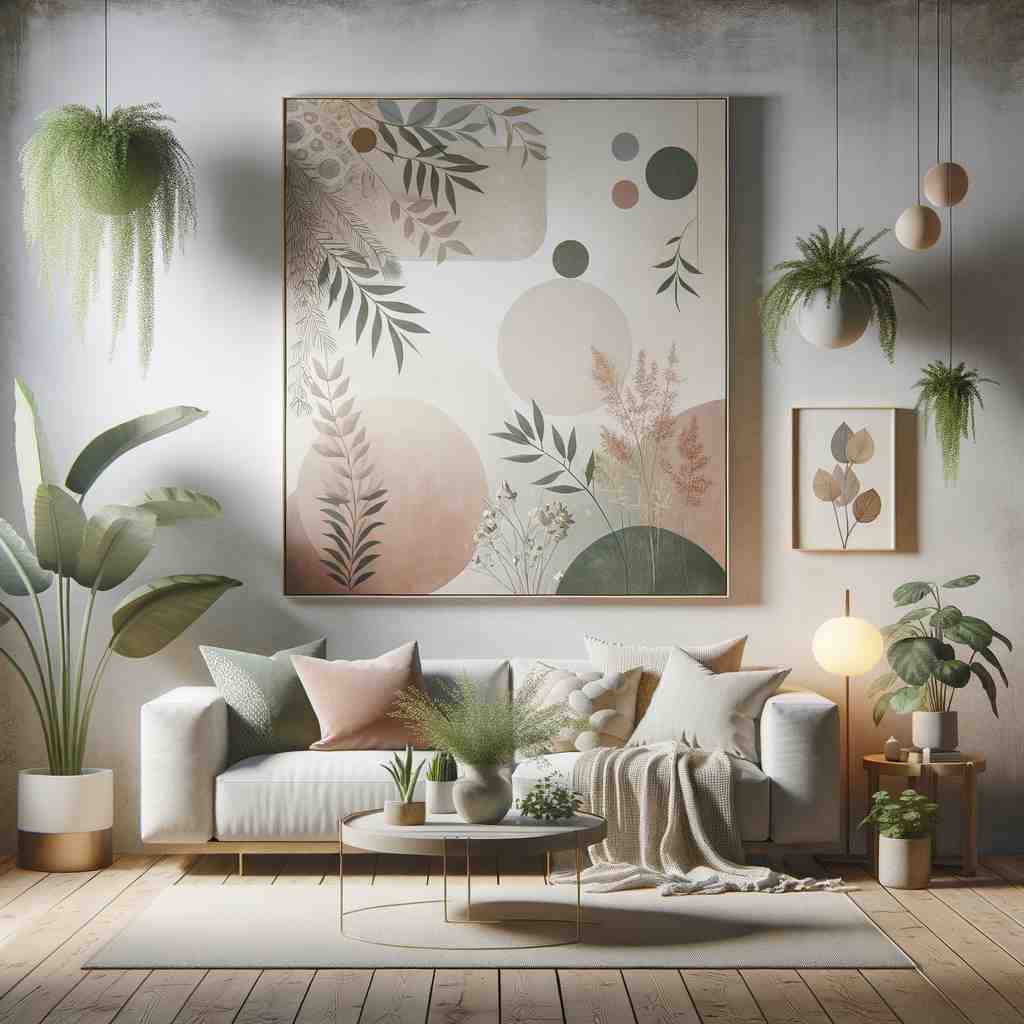 Tranquil Botanical Harmony - Wall Art Print