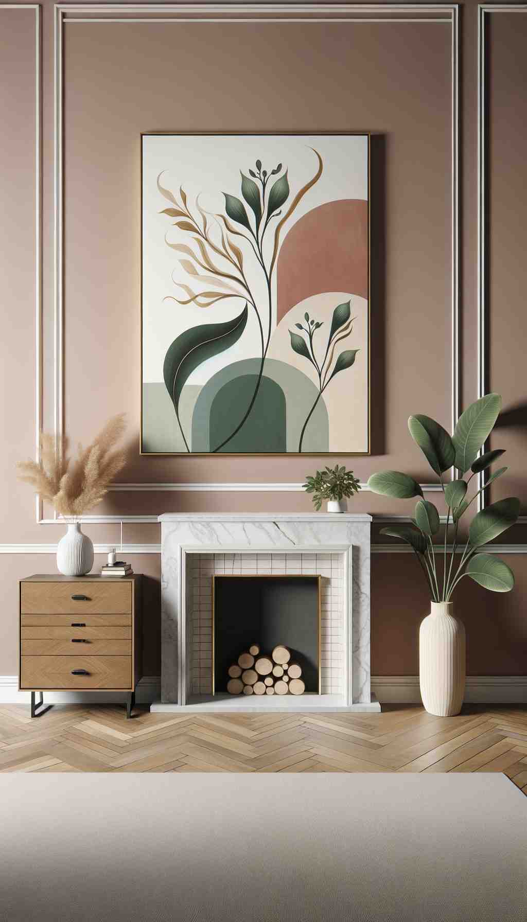 Elegant Botanical Harmony - Wall Art Print