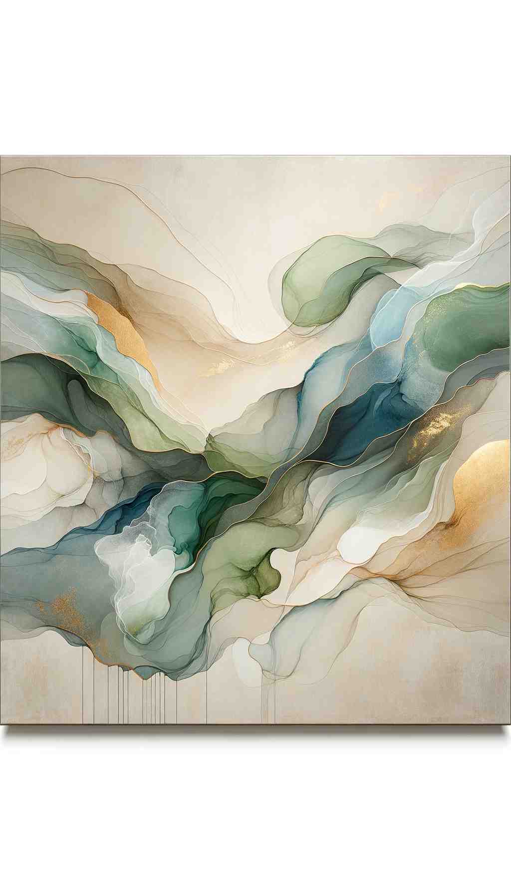 Tranquil Harmony in Muted Tones - Wall Art Print