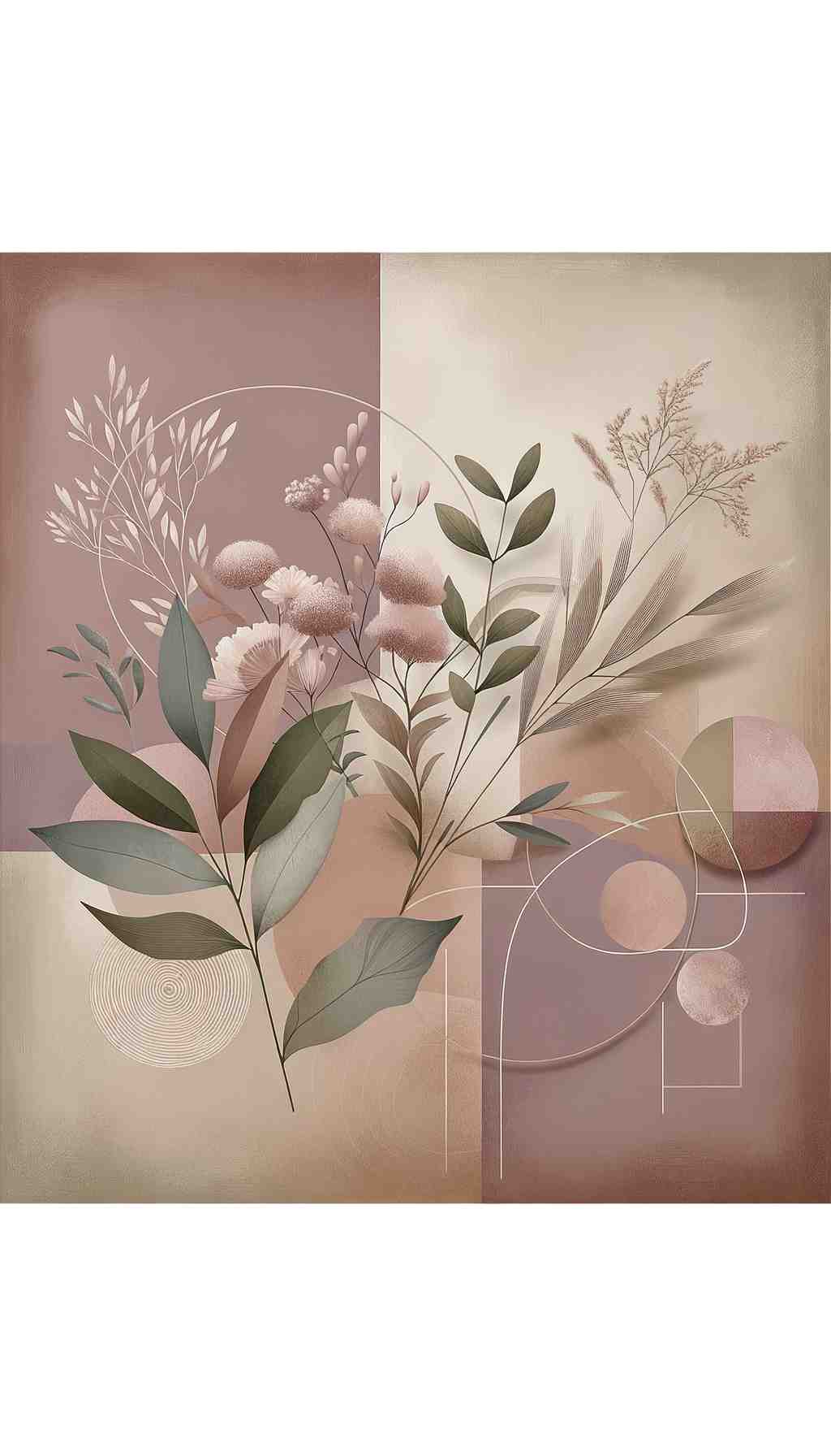 Harmonious Botanical Bliss - Wall Art Print