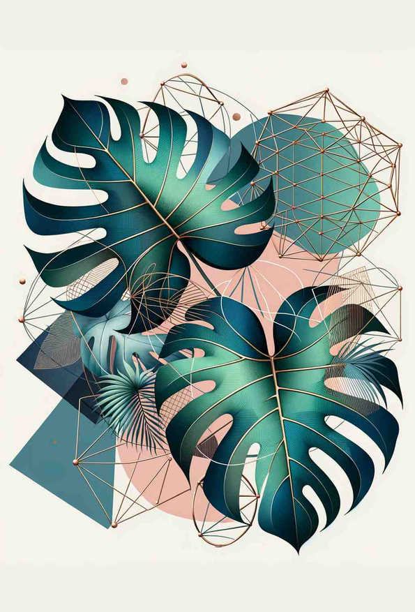 Geometric Tropics - Wall Art Print